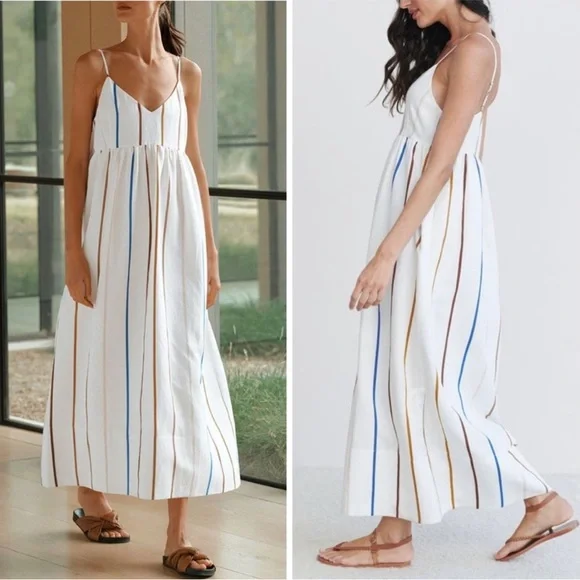 Jenni Kayne ジェニーケイン コーブ ストライプ マキシ ドレス Cove Dress – Jenni Kayne